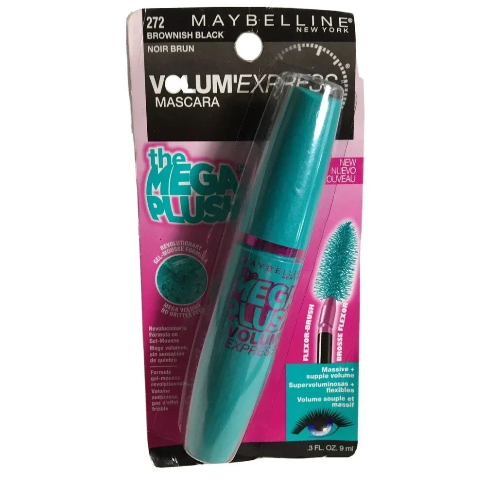 Maybelline Volume Express Washable Mascara The Mega Plush 272 Brownish Black